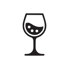 Illustration of a wine glass with liquid, suitable for wine tasting events, vineyard promotions, or elegant dining designs, representing sophistication and indulgence