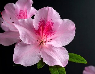 Close-up of pink azalea blossoms