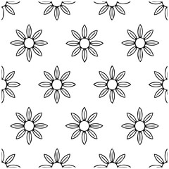 Elegant seamless pattern design featuring stylized floral elements, offering a versatile