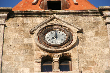 Rhodes Church Tower Clock