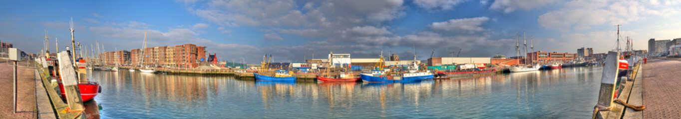 Scheveningen harbour in The Hague, The Netherlands