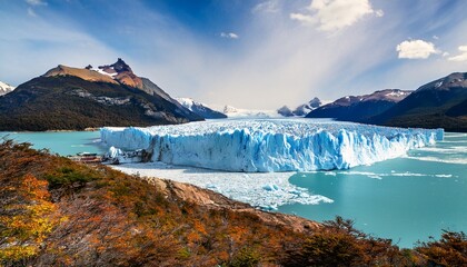 Perito Moreno Glacier In El Calafate Patagonia Of Argentina