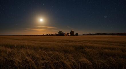 Fototapeta premium Realistic Moon Photography Collection – Stunning Lunar Phases and Landscapes