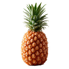 Element Isolated Transparent Fresh pineapple on white background. PNG DIE-CUT for advertising