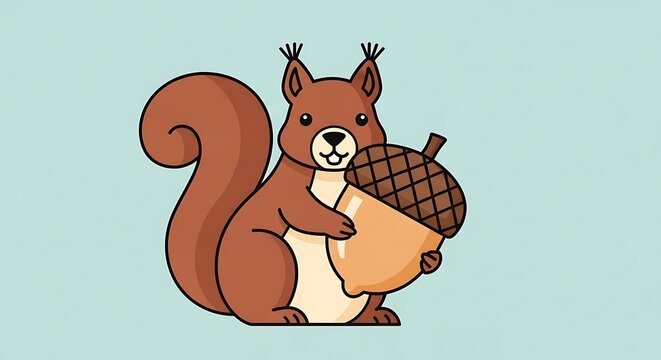 Squirrel with Acorn.
