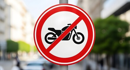 No Motorcycles Allowed Understanding and Respecting Traffic Regulations