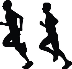 Art & IllustrationRunning people of all ages are jogging icon set.Fitness workout women and men of all ages. Editable Stroke. Pixel Perfect. For Mobile and Web icon set.