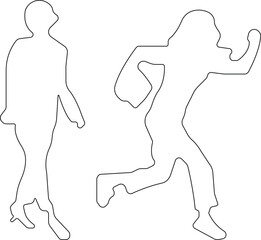 Art & IllustrationRunning people of all ages are jogging icon set.Fitness workout women and men of all ages. Editable Stroke. Pixel Perfect. For Mobile and Web icon set.