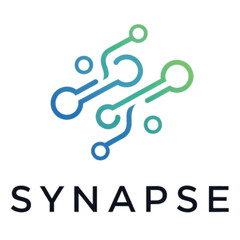 Synapse Logo With Network Connections And Text technology