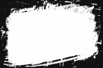 Grunge border texture . Grunge style frames are black on white background. Grunge frame Scratched grunge urban texture dust overlay distressed grainy abstract vector design on transparent background.