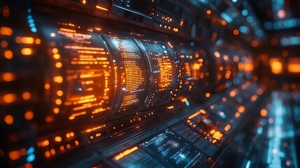 Obraz premium Futuristic control panel