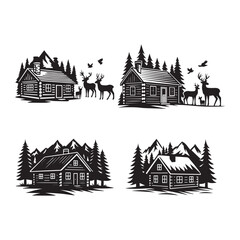 Log Cabin Svg