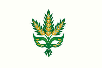 vector illustration of green leaves