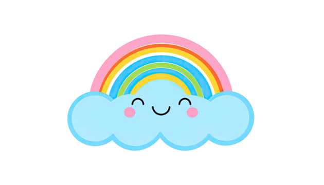 Cute rainbow and cloud graphic (1)