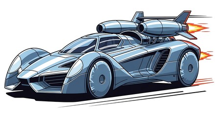 Fototapeta premium Futuristic Car.