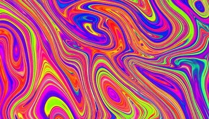 Liquid paint psychedelic swirls, trippy abstract acrylic background