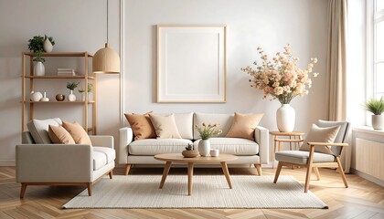 A cozy living room with a fire place