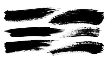 Abstract brushstrokes of light gray and white on black