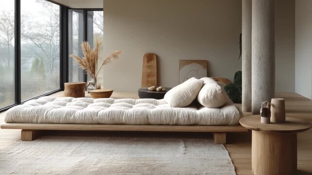 Modern minimalist futon
