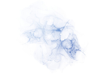 Abstract Elegend Blue marble texture on transparent background