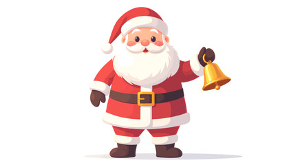 Fototapeta premium santa claus isolated on white