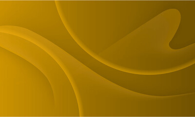 Elegant golden abstract background with smooth flowing curves and soft shadows for modern design