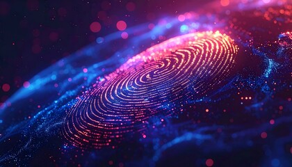 Abstract fingerprint graphic