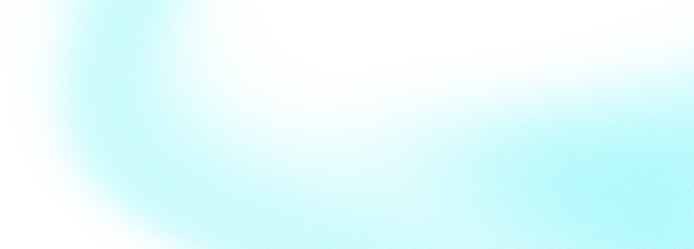 Abstract grainy turquoise gradient shape, a soft textured transparent element for modern web design