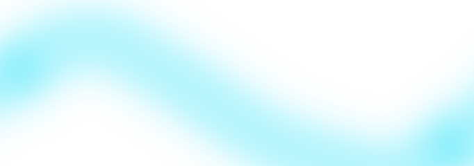 Abstract soft cyan fluid wave shape, a smooth gradient with transparent background for modern web design
