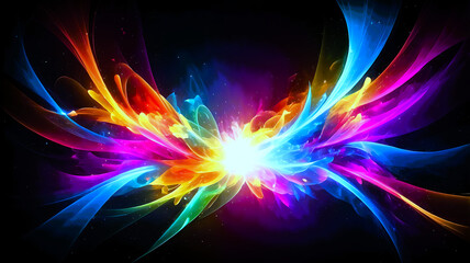 abstract colorful background with stars