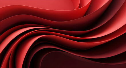Abstract red waves create a visually striking and dynamic background, perfect for adding depth and interest to designs
