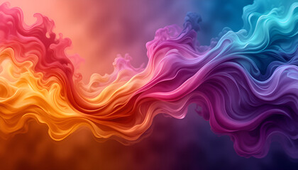 Abstract colorful smoke background with vibrant colors, a modern and artistic design for wallpaper