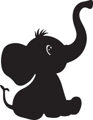 elephant cartoon coloring page