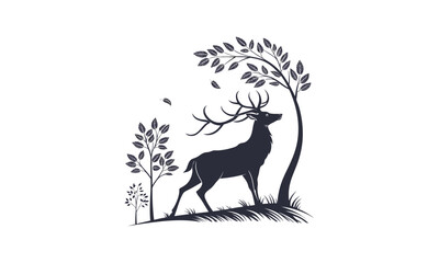 Deer Silhouette Art