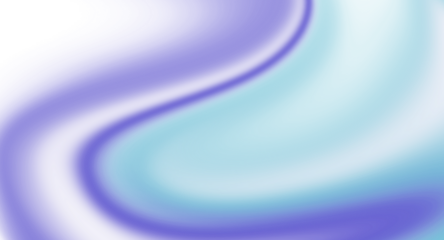 Abstract blue and cyan gradient wave shape with smooth glowing minimal decorative design isolated on transparent background