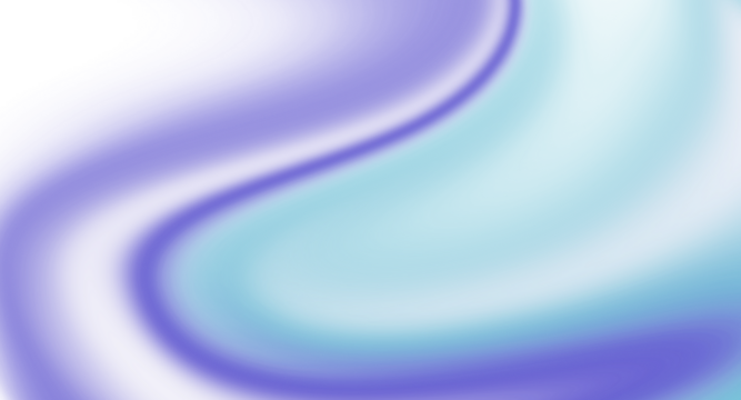 Abstract blue and cyan gradient wave shape with smooth glowing minimal decorative design isolated on transparent background