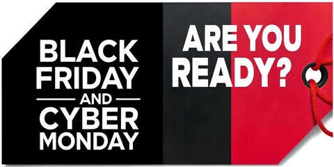 Obraz premium Black Friday and Cyber Monday sale banner