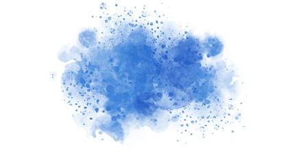 Vibrant Blue Watercolor Ink Splash