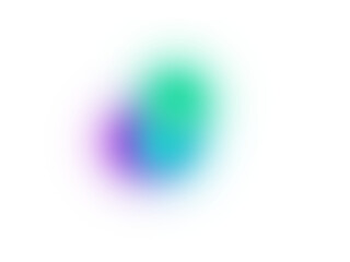 Modern abstract light leak in green and purple, a soft transparent fluid shape