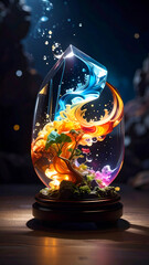 The fusion of fluid crystal and life