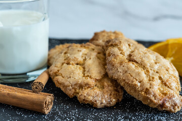 Perrunillas, typical christmas spanish sweets. They are made from flour, almonds and lard