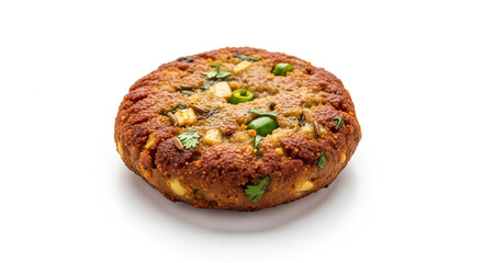 Grilled Kebab Patty isolated on white background