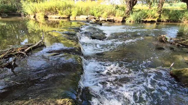 Rapids on the Tauber River in Germany
