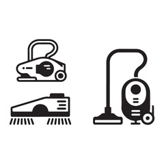 Fototapeta premium Household vacuum cleaner silhouette