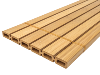 Bamboo mat isolated on transparent background
