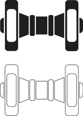 bike rear hub vector illustration