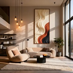 A modern cozy living room