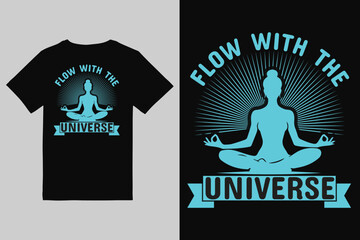 Yoga T shirt Design, yoga vector for t shirt