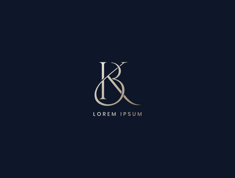 kb letter luxury monogram logo design, bk lettermark, bk business brand logo