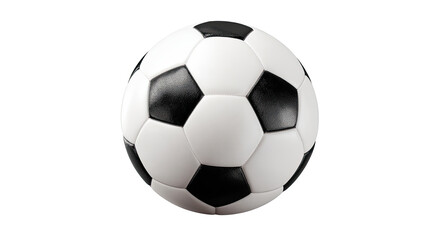 Fototapeta premium 3D Realistic Illustration of Classic Football Soccer Ball on White Background